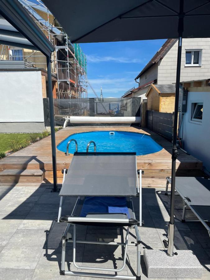 #3 Bequemes Zimmer Mit Pool Und Garten Memmingen Eksteriør bilde